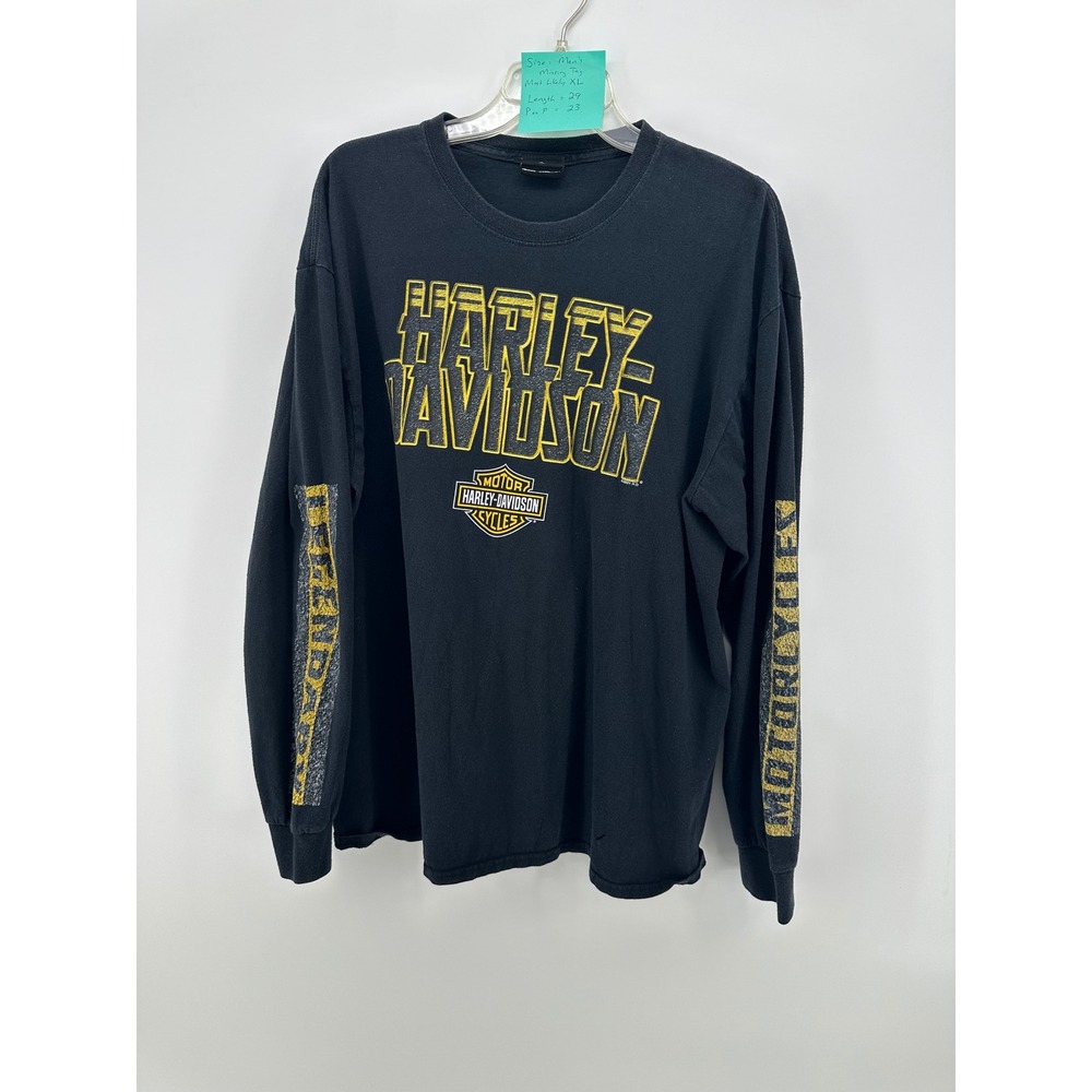 Harley Davidson San Jose California Long Sleeve Graphic T-Shirt Mens XL Black